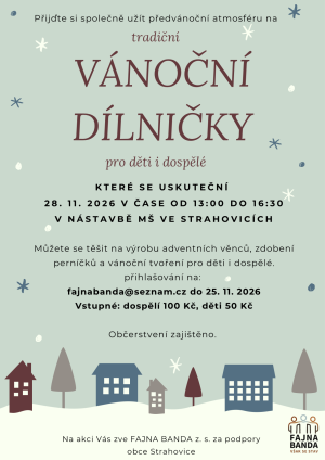 vánoční dílničky a tvoření